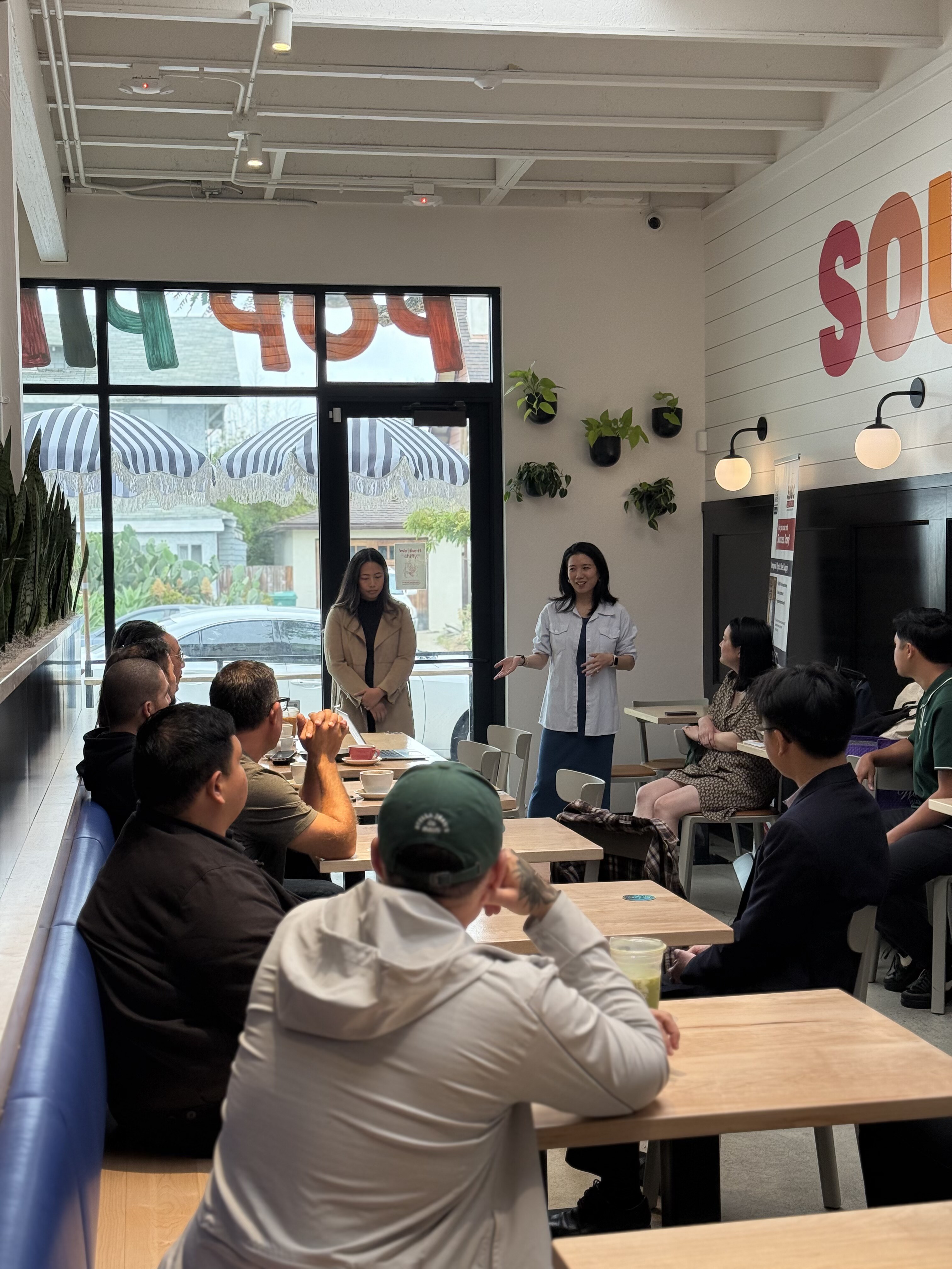 SBDC workshop presenter sharing food photography basics