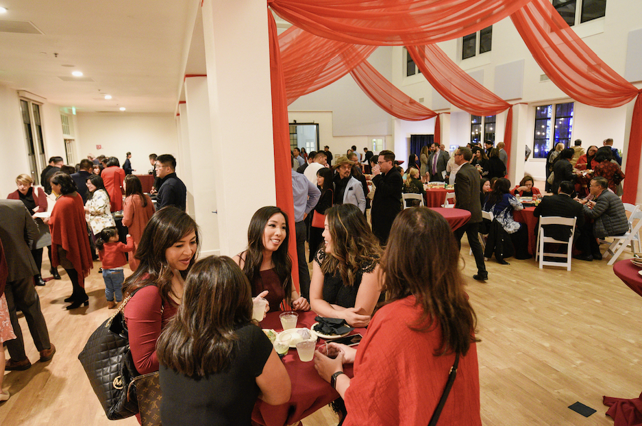 Guests mingling at an ABASD evening reception
